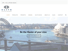 Tablet Screenshot of elitebalustrades.com.au